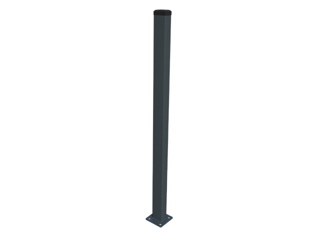 Pfosten 60x40mm mit Fuß ZnPVC 2200mm anthrazit